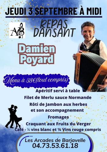 Affiche — DAMIEN POYARD REPAS DANSANT