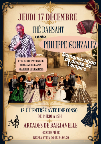 Affiche — PHILIPPE GONZALEZ ET QUADRILLES ET CRINOLINES - THE DANSANT
