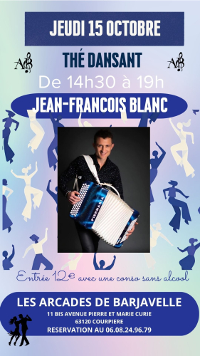 Affiche — Jean François Blanc THE DANSANT
